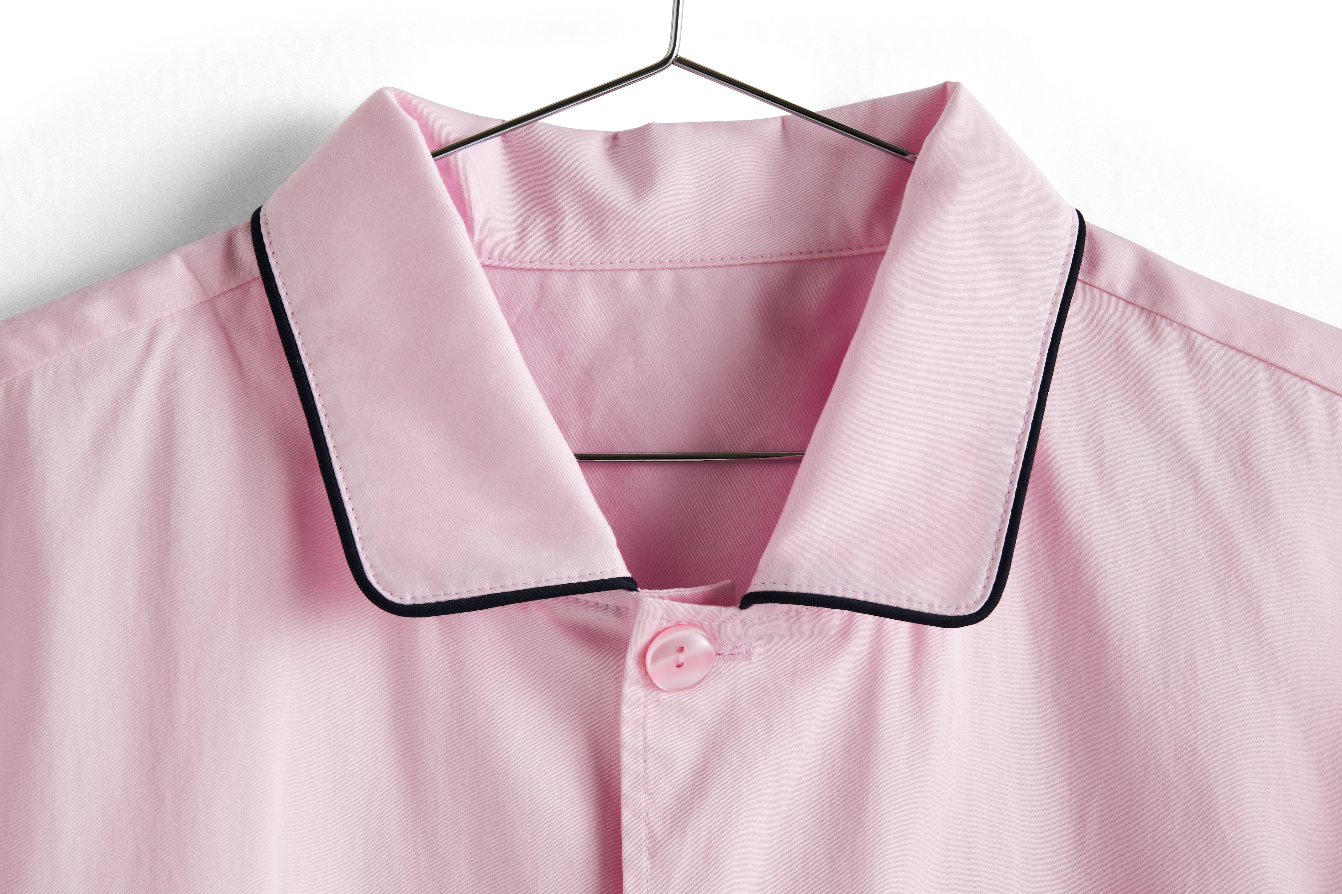 Outline Pyjama S/S natskjorte - Soft Pink